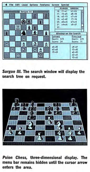 Sargon III vs Psion Chess